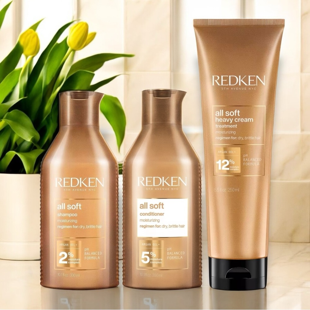 REDKEN ALL SOFT Trio Shampoo, Conditioner & Heavy Cream Treatment